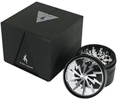 AFTER GROW Thorinder 4 Piece Herb Grinder 2.5 Inch (Silver)