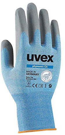 Uvex Ruvex-Nomicc5_8 Schutzhandschuhe, Blau-Grau, 8 Größe