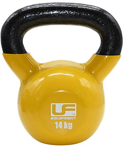 UFE Vinyl Coated Kettlebell - 14kg Yellow