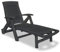 vidaXL Sonnenliege Kunststoff Anthrazit Gartenliege Strandliege Relaxliege