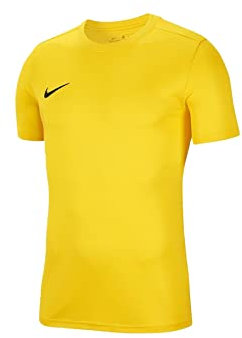 NIKE Boy's Y Nk Dry Park Vii Jsy T Shirt, Tour Yellow/Black, M