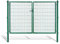 Doppelflügeltore für Stabmattenzaun, grün oder anthrazit, Verschiedene Höhen wählbar - inklusive Pfosten und passenden Anschlussstücken (Doppeltor H 180 x B 300 cm, grün)
