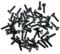 Black Cable Tie Masonry Screw Mounts - Up to 9mm Cable Ties, Premium Fixing Plug (50)