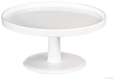 EKM Living ASA Tortenplatte GRANDE D. 12,5 cm, H. 7,5 cm 5241147 ! Vorteilsset beinhaltet 2 x den genannten Artikel und Set mit 4 Edelstahl Strohhalme