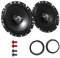 JVC CS-J1720X Lautsprecher mit Einbauset passend für Ford Ka (RU8) ab 2008 Türen vorne 600 W 170mm 2 Wege Koax