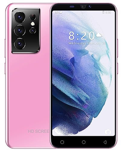 3G Smartphone offre du jour, 5,0 IPS Display, 4 Go ROM, Android téléphone portable double SIM économique, téléphones mobiles (S21Ultra-Rose)