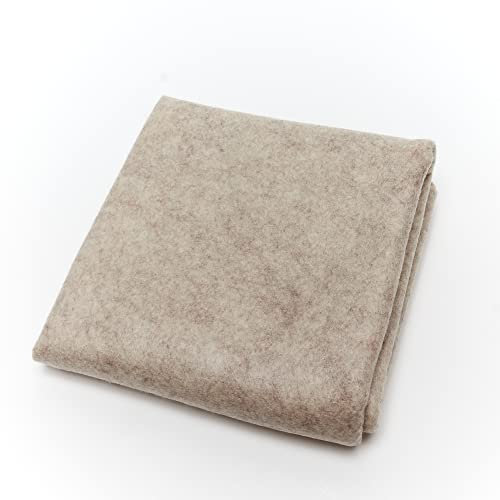 Pannolenci Filzstoff, weich und leicht, ideal für Bastelarbeiten und Patchwork, Verkauf 50 x 100 cm, Farbe Beige Melange 2