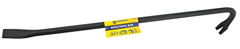 24 Wrecking Bar - Crowbar Nail Lever Steel Swan Neck | Builders Tool Strong Arm, Multi Purpose, Household DIY Prying Pulling Hand Tool, Durable, Prybar