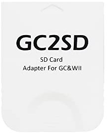 NORMICHIC GC2SD Adaptateur de carte micro SD, carte mémoire TF pour console NGC Gamecube Wii Blanc