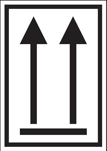 Dreifke® Aufkleber | Verpackungskennzeichen Oben, IMDG-Code, ADR, ökologische Folie, 74x105mm