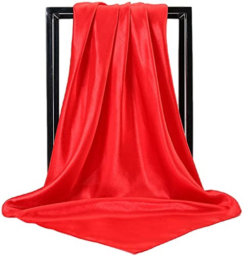 prinfantasy Bandana Damen Tuch Damen Halstücher Damenschal Faux Seidenschal Seidentuch Seide Leicht Bandana Halstuch Kopftuch Elegante Schal Tuch Geschenk für Frauen M090059