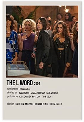 JDRC Serie The L Word Vintage Leinwand Poster Schlafzimmer Dekor Sport Landschaft Büro Zimmer Dekor Geschenk Rahmen: 30 x 45 cm