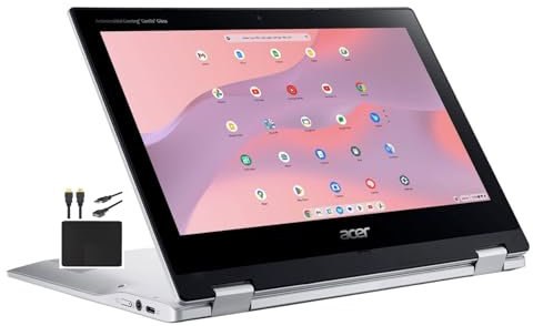 acer Laptop convertible 2 en 1 X360 Chromebook Spin 2023 para estudiantes, procesador MediaTek MT8183C de 8 núcleos, IPS táctil HD de 11.6 pies, 4 GB de RAM, eMMC de 64 GB, WiFi 5, Chrome OS +