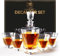 Hydro Gizmos Whiskey Decanter Set for Men with 4 Glasses For Whisky, Bourbon, Rum, Scotch, Crystal Clear Decanter Sets - Whiskey Gifts for Men Dad Him