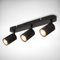 B.K.Licht – Deckenlampe schwenkbar, GU10 Deckenleuchte, 3-flammige Lampe, Deckenspot, Wohnzimmerlampe, Schlafzimmerlampe, Küchenlampe, 39 cm Länge, Schwarz
