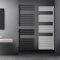 LuxeBath Badheizkörper 500 x 800 mm Schwarz matt, Design Heizkörper für Badezimmer, Designheizkörper Handtuchtrockner Handtuchwärmer Handtuchheizkörper Handtuchhalter Handtuchheizung mit Montage-Set
