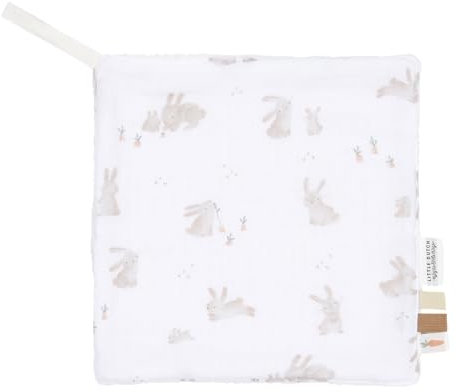 Little Dutch Schnullertuch Kuscheltuch Baby Bunny - Newborn Naturals weiß/beige