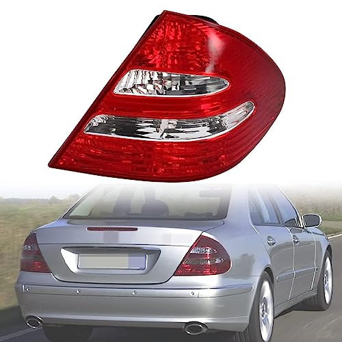 BYBEST Rücklicht Heckleuchte Rückleuchte für W211 2002 2003 2004 2005 2006, Auto Heckklappe Rückleuchten Linke Rechte Rücklichter Gehäuse,Red- Right