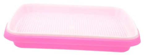 INOOMP wachsend Keimschale Anbauset für Microgreens Anzuchtschalen für Microgreens gemüsesamen Bausatz Erzeuger sprießen Weizengrass Sämlingsschale Startdiskette Tablett Pflanzschale Rosa