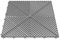 Lot de 25 dalles de sol de garage de 40 x 40 cm, tapis de sol antidérapant emboîtables en plastique, organisation de garage et rangement de garage, motif ventilé (gris)