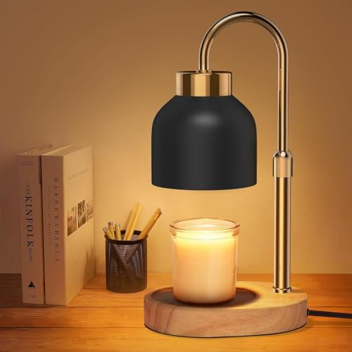 Loowoko Candle Warmer Lamp with Timer Dimmer, Adjustable Height, Electric Wax Warmer Vintage Home Decor, Gifts for Mom, Candle Melter Light for Scented Jar Candles