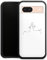 Premium Silikon Hülle kompatibel mit Google Pixel 8 a Handyhülle schwarz Case Kussmund Line Art Liebe