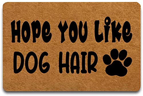 Door Mat Hope You Like Dog Hair Front Door Mat Absorbent Entrance Rug Soft Entrance Matting For Garden Inside Outdoor 40x60cm