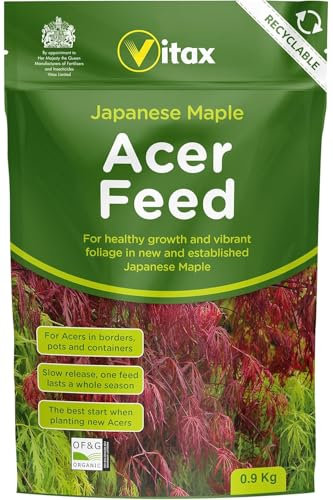 Acer Feed, Suitable For All Japanese Maple In Borders, Pots & Containers, Promotes For Strong Healthy Growth - 900 Grams (Single Pack)