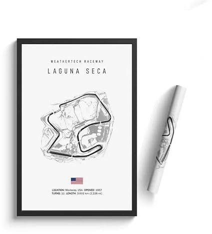 WSJIJY Leinwanddruck Poster Und Drucke Wandkunst Schwarz-Weiß Vintage-Wandkunst Formel 1 Imola Monaco Monza Circuit 45 X 60 cm Ohne Rahmen