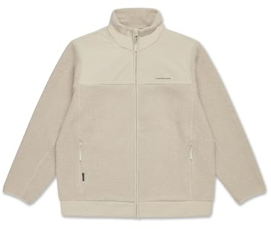 Kapten & Son Teddy Fleecejacke Damen & Herren | Weiche Teddyfleecejacke in All Black, Sandstone, Forest Green XS - XL | gefütterte Taschen mit Reißverschluss, verstellbarer Bund | Outdoor, Alltag