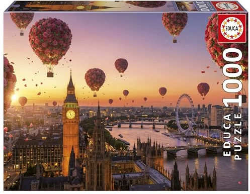 Educa - 1000-Teile-Puzzle für Erwachsene | London in voller Blüte | Maße: 68 x 48 cm | Ab 14 Jahren (20565)