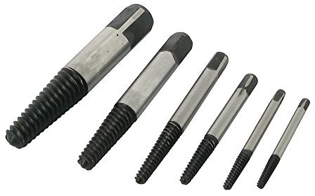 Silverline 969752 Jeu de 6 extracteurs de vis 3-25 mm