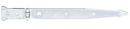 Alberts 315399 Werfgehänge | mit vernietetem Stift | galvanisch verzinkt, dickschichtpassiviert | Band 400 x 45 mm | Scharnier 101 x 63 mm