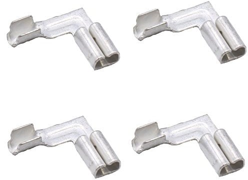 100 Kabelschuh 2,8mm 90° gewinkelt winkel blank 0,5-1,5 Flachsteckhülse Steckverbinder zum crimpen