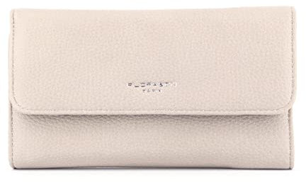 Flora&Co - Portefeuille Femme Tout-en-Un Rabat - Porte-chéquier avec Porte-Cartes Monnaie 3 en 1 - Compagnon 3 Volets Grande Capacité Fourre-Tout - Classique - Similicuir Souple - Beige