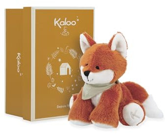KALOO - Les Amis - Peluche Bébé Paprika Le Renard - 13 cm - Matière Très Douce - Boîte Cadeau - Dès la Naissance, K963492