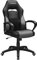 SONGMICS Gamingstuhl, Bürostuhl mit Wippfunktion, Racing Chair, ergonomisch, S-förmige Rückenlehne, gut für die Lendenwirbelsäule, bis 150 kg belastbar, Kunstleder, schwarz-grau OBG38BG
