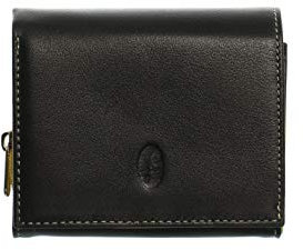 Francinel Porte-monnaie cuir ref_22160 Noir 10 * 9 * 3