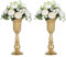 2 Piezas Florero de Trompeta Metal Flores Elegante para Centros de Mesa de Boda para Decoración de Banquetes de Boda, Arreglos de Flores Artificiales 31.9cm Altura para la Ceremonia Aniversario