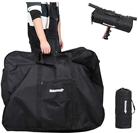 LKN 26 Zoll Fahrrad-Aufbewahrungstasche Faltbare Fahrrad-Tragetasche mit kostenloser Tasche Schwarz