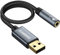 KiWiBiRD Adaptador USB a Jack 3,5mm Audio, Tarjeta de Sonido Estéreo Externa, Adaptador de Auriculares, Altavoces y Micrófonos, 4 Polos TRRS, Compatible con MacBook, PS4, Windows PC, Raspberry Pi