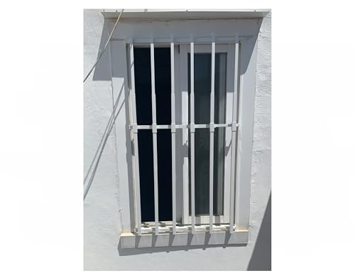 Grille de sécurité extensible pour fenêtre – réglable en hauteur et en largeur (ACIER GALVANISÉ, De 55x95 cm à 100x165 cm (largeur et hauteur))