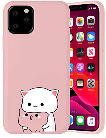 Yoedge Hülle für iPhone 6/iPhone 6s 4.7Zoll Rosa Silikon Handy Hülle TPU Karikatur Weiche Schlank Schutzhülle Handyhülle Handytasche Dünn Flexibel Case Cartoons Handyhüllen für iPhone6S,Katze