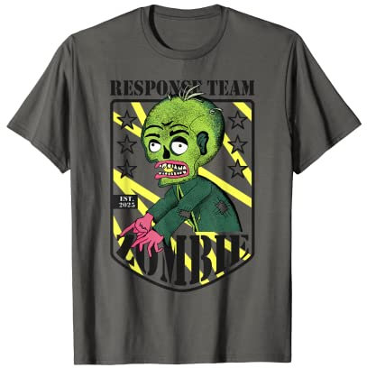 Zombie Respuesta Equipo Halloween Camiseta