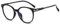 Suertree Myopia Brille Blaulichtfilter Leichte Kurzsichtigkeit Brille Scharnier Mode Distanz Brille für Damen Herren 959 Schwarz -0.5