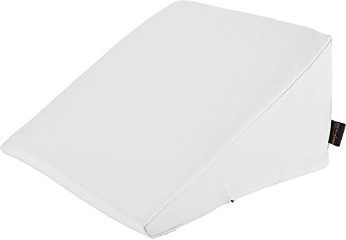 pader medi.tech Keilkissen 50x50x30/2 cm - Orthopädischer Lagerungskeil mit hochwertigem Kunstlederbezug I 01 Weiß