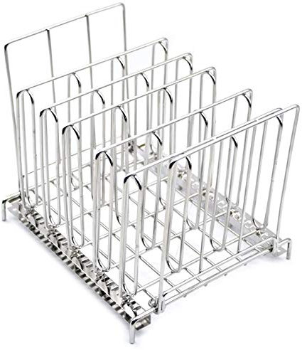 Stainless Steel Sous Vide Rack Divider 5 Detachable Dividers and 2 Built-in Holder Dividers
