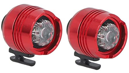 Scheinwerfer für Croc 2 STÜCKE Kleine Lichter Croc Schuhe Lustige Schuhzubehör Aluminiumlegierung Schuhe Lichter (Rot)
