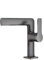 INEX EUROPA Robinet lavabo gris - gris métal avec 5 ans de garantie, design minimaliste EDM77188, laiton vierge facile insolation économie d'eau haute pression réglable