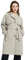 Orolay Damen Einreihiger Trenchcoat Langer Windbreaker Knopfmantel Slim Fit Jacken mit Gürtel Beige L